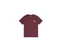 Alpha Industries Maglietta Basic T Small Logo da Uomo Deep Maroon