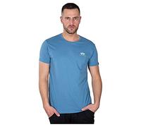 Alpha Industries Maglietta Basic T Small Logo per Uomo Airforce Blue