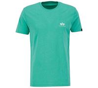 Alpha Industries Maglietta Basic T Small Logo per Uomo Atomic Green