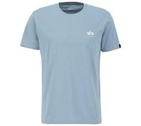 Alpha Industries Maglietta Basic T Small Logo per Uomo Greyblue