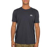 Alpha Industries Maglietta Basic T Small Logo per Uomo Iron Grey