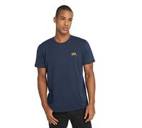 Alpha Industries Maglietta Basic T Small Logo per Uomo New Navy