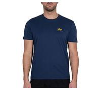Alpha Industries Maglietta Basic T Small Logo per Uomo New Navy