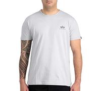 Alpha Industries Maglietta Basic T Small Logo per Uomo Pastel Grey