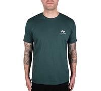 Alpha Industries Maglietta Basic T Small Logo per Uomo T-Shirt, Navy Green, 3XL