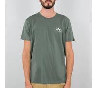 Alpha Industries Maglietta Basic T Small Logo / Unisex Verde Vintage L Verde