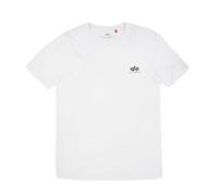 Alpha Industries Maglietta Basic T Small Logo / Unisex White L Bianco