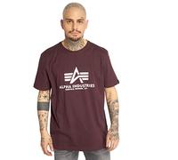Alpha Industries Maglietta Basic Uomo Deep Maroon