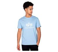 Alpha Industries Maglietta Basic Uomo Light Blue