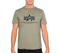 Alpha Industries Maglietta Basic Uomo T-Shirt, Oliva, M
