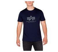Alpha Industries Maglietta Basic Uomo T-Shirt, Rep. Blu, XXL