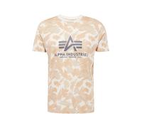 Alpha Industries Basic Big Logo Camo T-Shirt Magliette Taglia S - Camuffare Beige