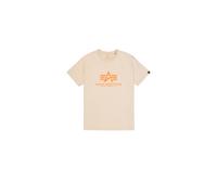 ALPHA INDUSTRIES Maglietta beige chiaro / arancione chiaro Uomo ALPHA INDUSTRIES M