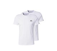 Alpha Industries Basic Small Logo T-Shirt 2 Pack Magliette Taglia XL - Bianco