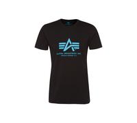 Alpha Industries - Basic T, T-shirt Uomo, Nero (Black/Blue 93), Medium (Taglia Produttore: Medium)