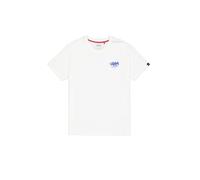 ALPHA INDUSTRIES Maglietta blu reale / bianco Uomo ALPHA INDUSTRIES XXL