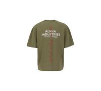 Alpha Industries Signature BP T T-Shirt, Sage/Green, M Uomo