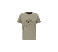 ALPHA INDUSTRIES Maglietta 'Camo PP T' sabbia / marrone / cachi / oliva Uomo ALPHA INDUSTRIES S