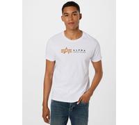 Alpha Industries Alpha Label T-Shirt Magliette da uomini Taglia S - Bianco