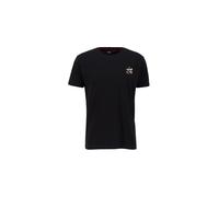 Alpha Industries Camo Logo Puff Print Back Print T Magliette da uomini Taglia XL - Nero