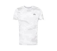ALPHA INDUSTRIES Maglietta grigio chiaro / bianco, Taglia L