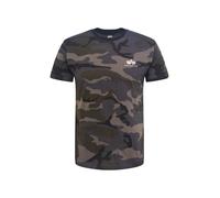 ALPHA INDUSTRIES Maglietta grigio scuro / cachi / nero / bianco Uomo ALPHA INDUSTRIES L grigio scuro / cachi / nero / bianco