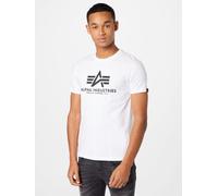 ALPHA INDUSTRIES Maglietta nero / bianco, Taglia XXL