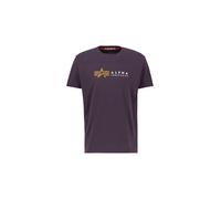 Alpha Industries Alpha Label T-Shirt Magliette Taglia S - Prugna