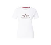 Alpha Industries Basic Big Logo Mirror Leo T-Shirt Magliette Taglia XS - Bianco