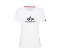ALPHA INDUSTRIES Maglietta nero / bianco, Taglia XS