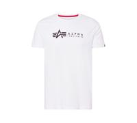 Alpha Industries Label 2 Pack Short Sleeve T-shirt Bianco S Uomo