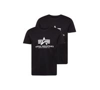 Alpha Industries Basic Short Sleeve T-shirt 2 Units Nero XS Uomo