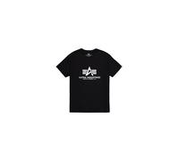 ALPHA INDUSTRIES Maglietta nero / bianco Uomo ALPHA INDUSTRIES XXL