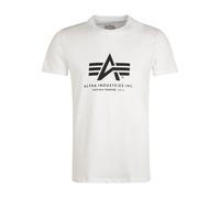 ALPHA INDUSTRIES Maglietta nero / bianco Uomo ALPHA INDUSTRIES XXL nero / bianco