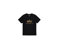 Alpha Industries Basic Foil Print Short Sleeve T-shirt Nero XL Uomo