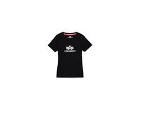 ALPHA INDUSTRIES Maglietta nero / bianco, Taglia M