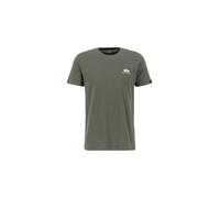 ALPHA INDUSTRIES Maglietta oliva / bianco Uomo ALPHA INDUSTRIES L oliva / bianco