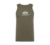 Alpha Industries Basic Mid Logo Tank Canottiere Taglia S - Verde