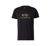 Alpha Industries Basic Mid Logo TPU T-Shirt Magliette Taglia L - Nero/Oro