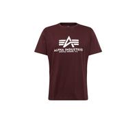 ALPHA INDUSTRIES Maglietta rosso vino / bianco Uomo ALPHA INDUSTRIES S