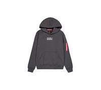 Alpha Industries Metal Plate Hoodie Sweats & Hoodies Taglia L - Grigio