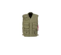 Alpha Industries Military Vest Smanicato Taglia S - Verde oliva