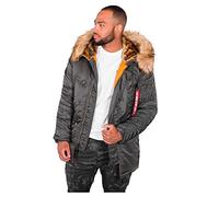 Alpha Industries N-3B VF 59 Giacche invernali Taglia L - Grigio scuro
