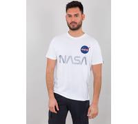 Alpha Industries NASA Maglietta riflettente / Unisex White L Bianco