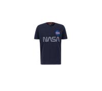 Alpha Industries NASA Reflective T-Shirt Magliette Taglia XS - Blu