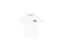 Alpha Industries Naval Backprint T-Shirt Magliette Taglia L - Bianco
