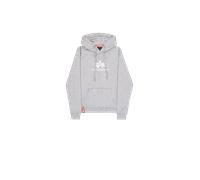 Alpha Industries New Basic Big Logo Hoodie Taglia L - Grigio