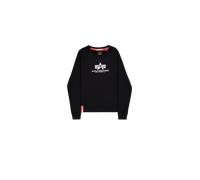 Alpha Industries New Basic Sweater Nero S Donna