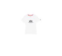 Alpha Industries New Basic Big Logo T-Shirt Magliette Taglia L - Bianco