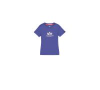Alpha Industries New Basic Big Logo T-Shirt Magliette Taglia M - Viola
